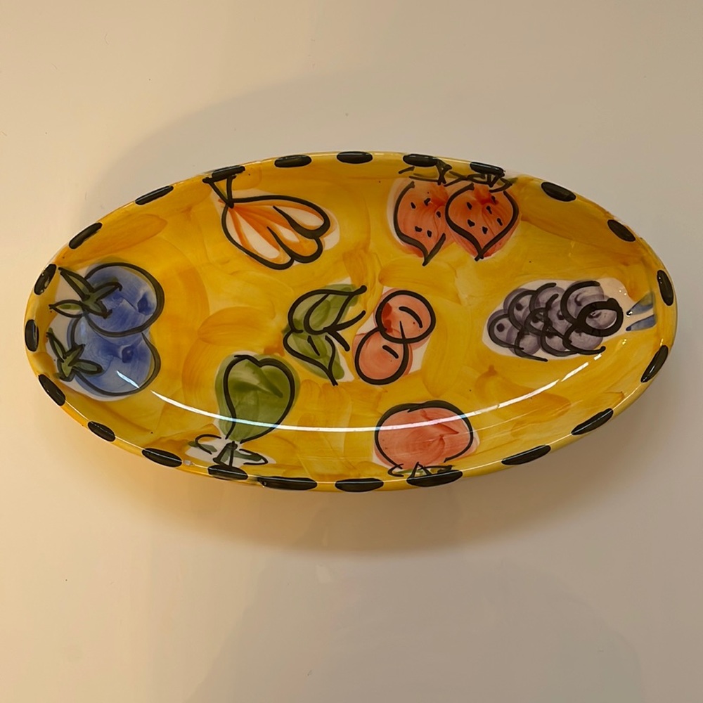 Fruit Oval Serving Dish - 11.5” x  6”